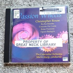 Passion Wheels Christopher Rouse The Concordia Orchestra on CD Ex-Library